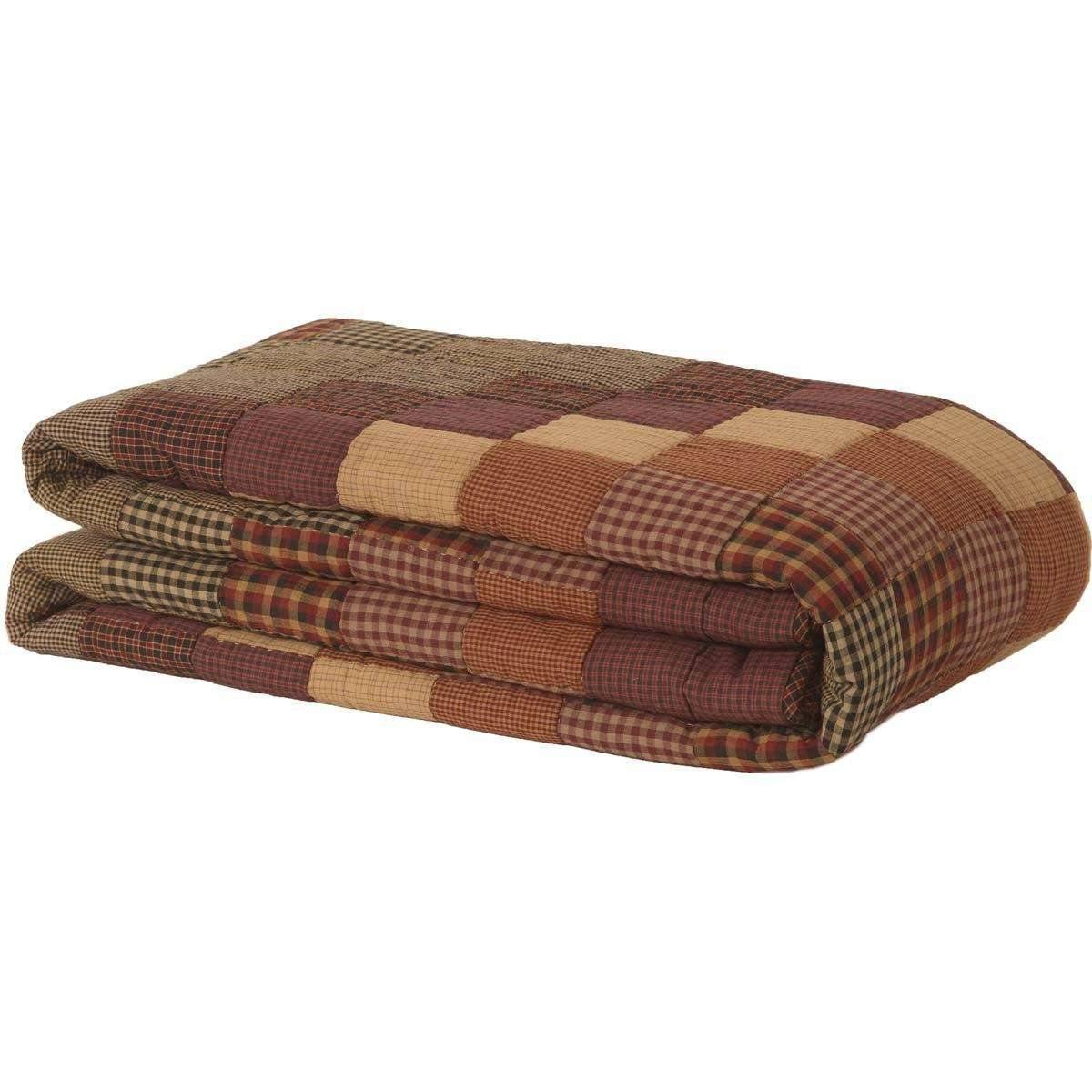 Heritage Farms Luxury King Quilt 120Wx105L VHC Brands folded
