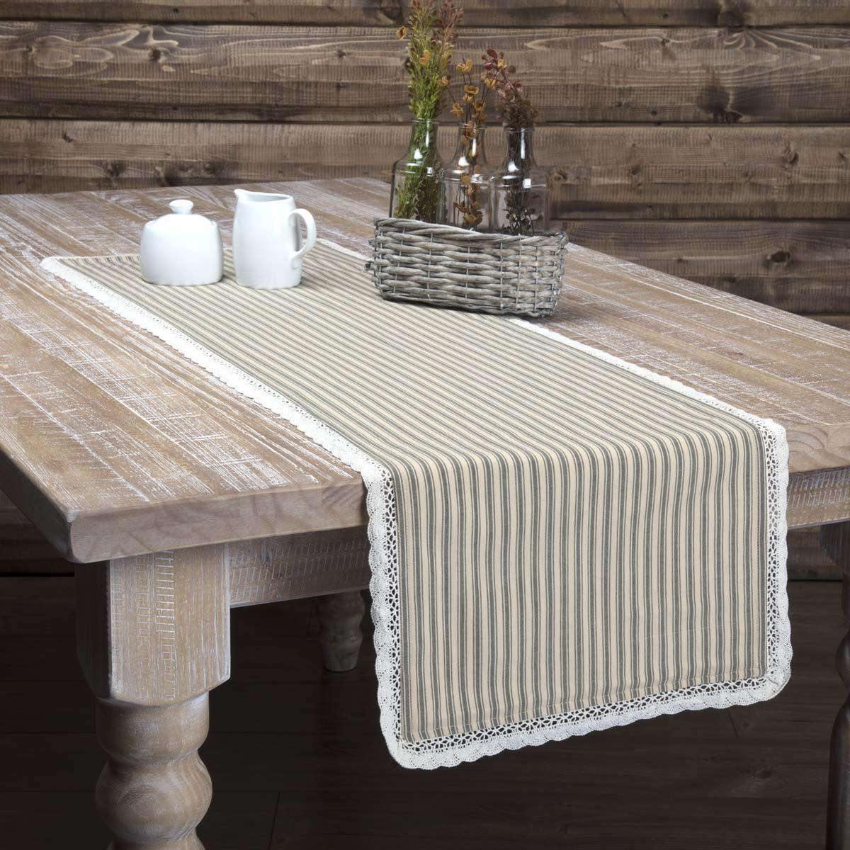 Kendra Stripe Black Runner 13x48 VHC Brands - The Fox Decor