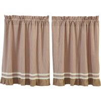 Thumbnail for Kendra Stripe Red Tier Curtain VHC Brands - The Fox Decor