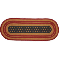 Liberty Stars Flag Jute Runner Oval 13x36 VHC Brands - The Fox Decor
