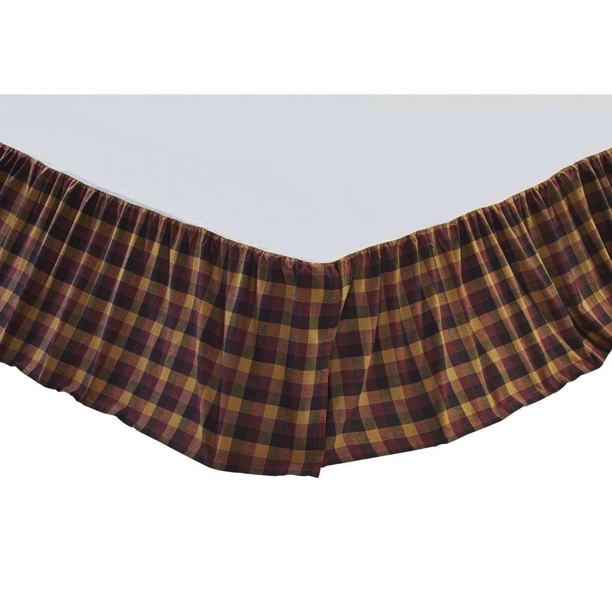 Heritage Farms Primitive Check Bed Skirts VHC Brands - The Fox Decor