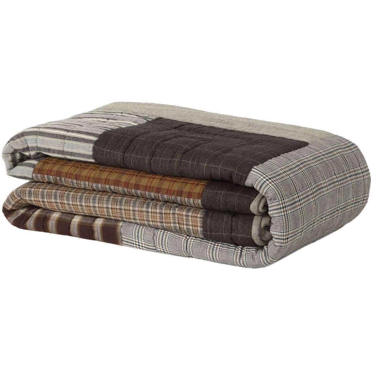 Rory Luxury King Quilt 120Wx105L VHC Brands folded