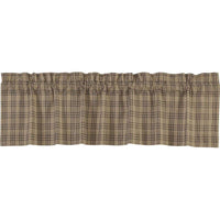 Thumbnail for Sawyer Mill Charcoal Plaid Valance Curtain VHC Brands - The Fox Decor