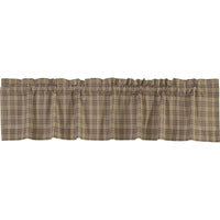 Thumbnail for Sawyer Mill Charcoal Plaid Valance Curtain VHC Brands - The Fox Decor