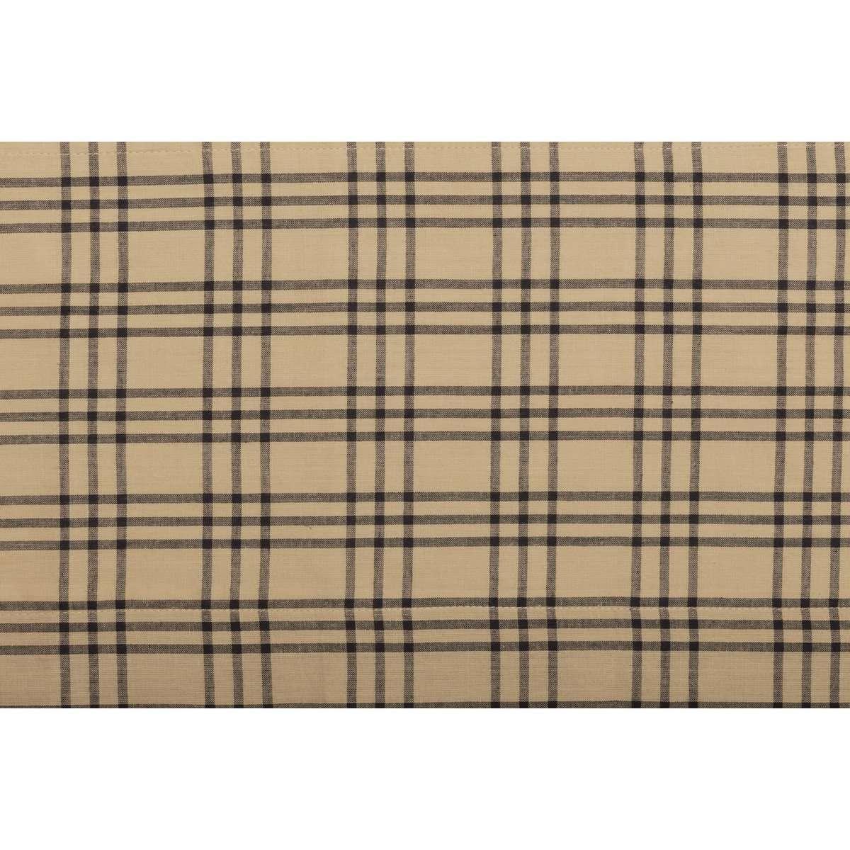 Sawyer Mill Charcoal Plaid Valance Curtain VHC Brands - The Fox Decor