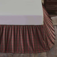 Thumbnail for Tartan Red Plaid Bed Skirts VHC Brands - The Fox Decor