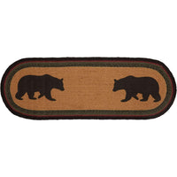 Thumbnail for Wyatt Stenciled Bear Jute Runner Oval 13x36 VHC Brands - The Fox Decor