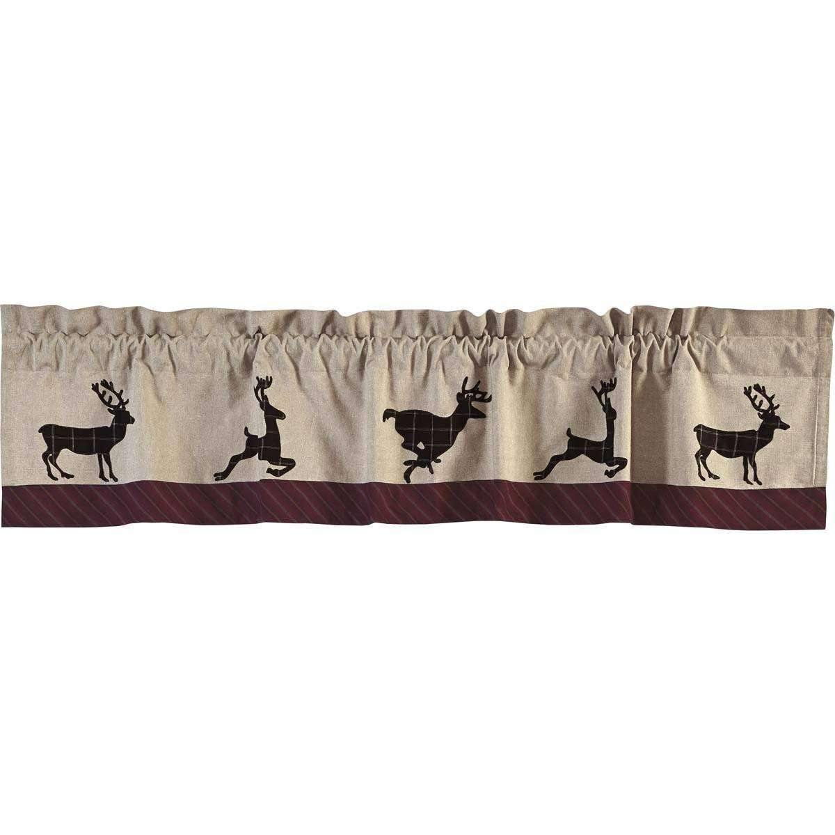 Wyatt Deer Valance Curtain 16x72 - The Fox Decor