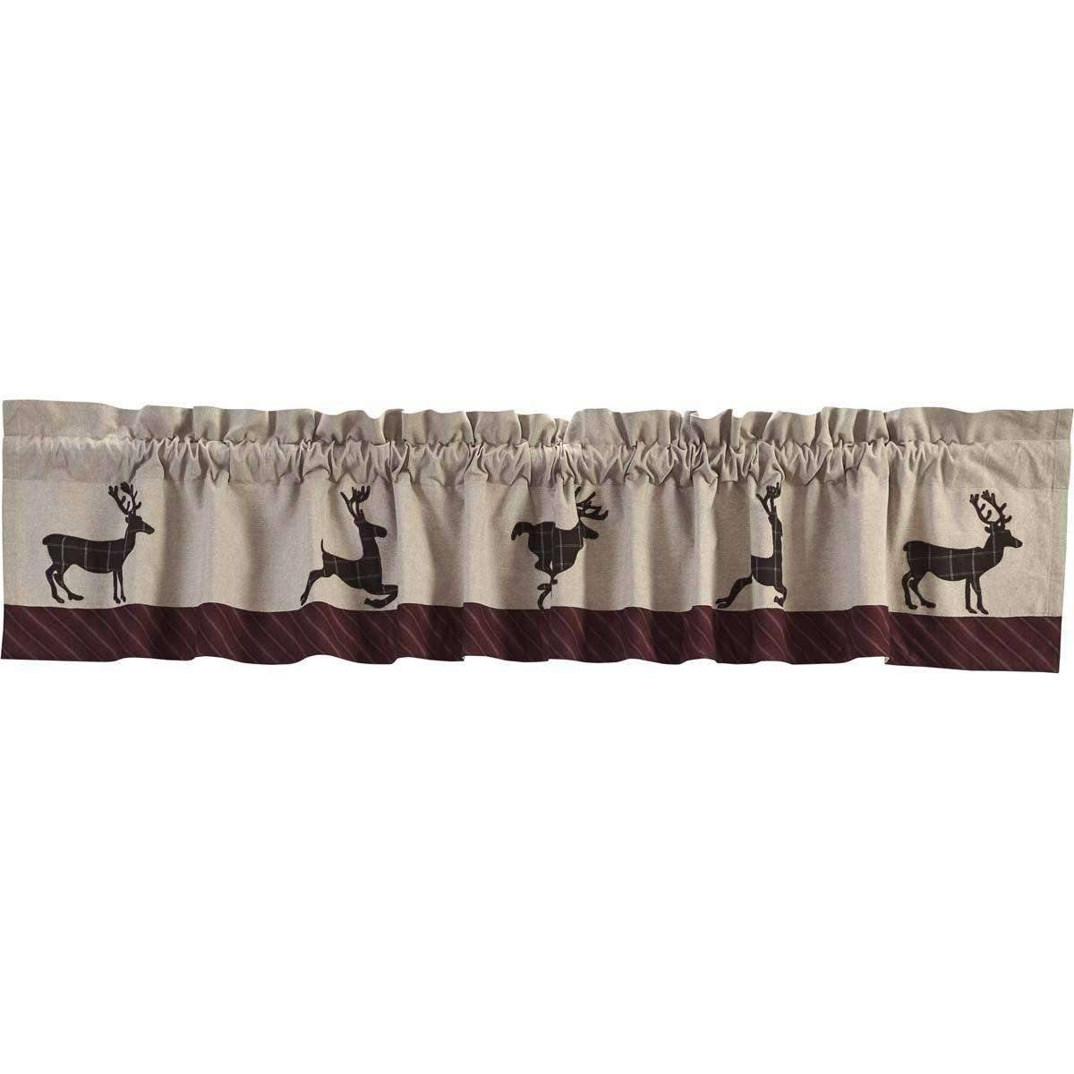 Wyatt Deer Valance Curtain 16x90 - The Fox Decor