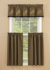 Thumbnail for Sunflower Check Valance Park designs - The Fox Decor