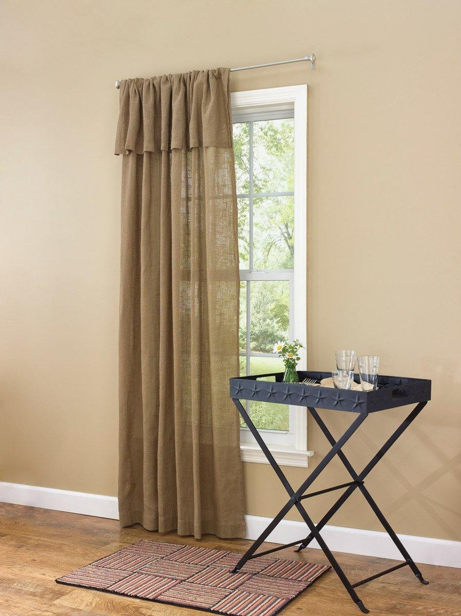 Courtland Valance Unlined Panel - Taupe 84