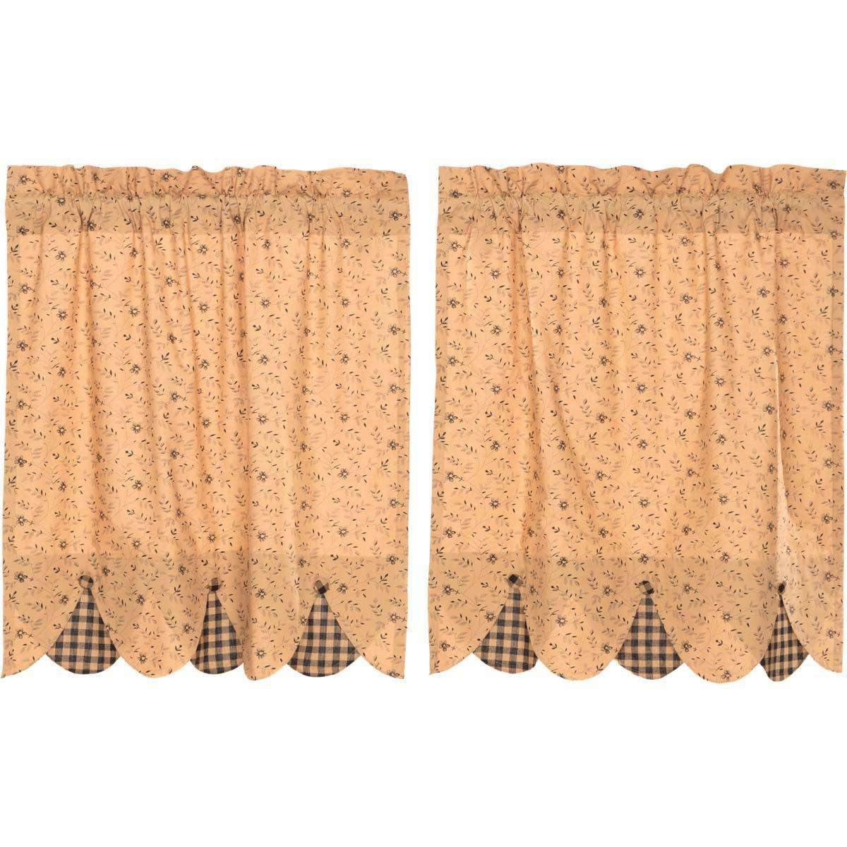 Maisie Tier Curtain Set of 2 L36xW36 - The Fox Decor