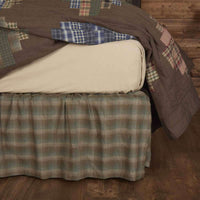 Thumbnail for Seneca Bed Skirts Chocolate, Evergreen, Khaki VHC Brands - The Fox Decor