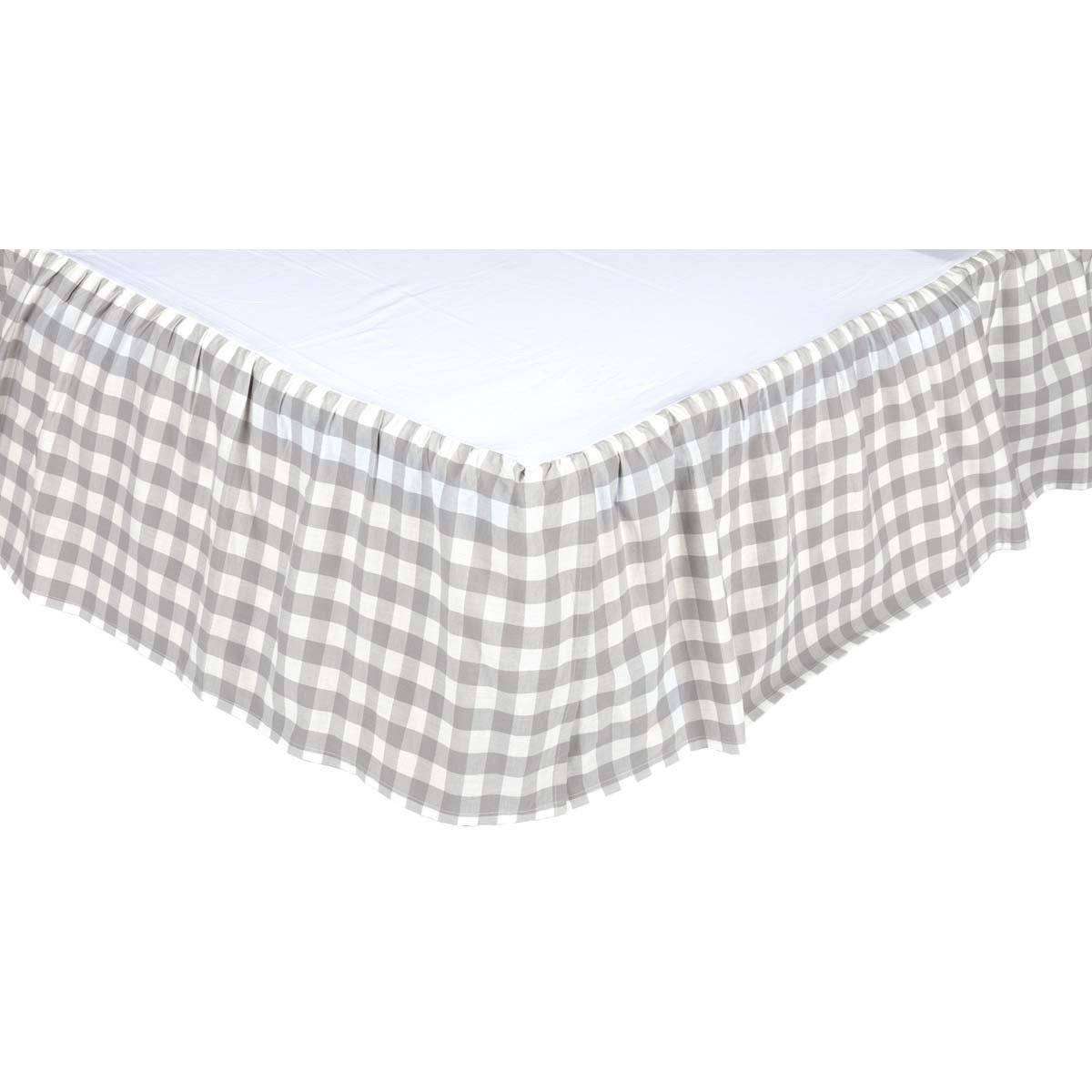 Annie Buffalo Grey Check Bed Skirts VHC Brands - The Fox Decor