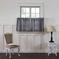 Thumbnail for Annie Buffalo Black Check Tier Curtain Set of 2 L24xW36 - The Fox Decor