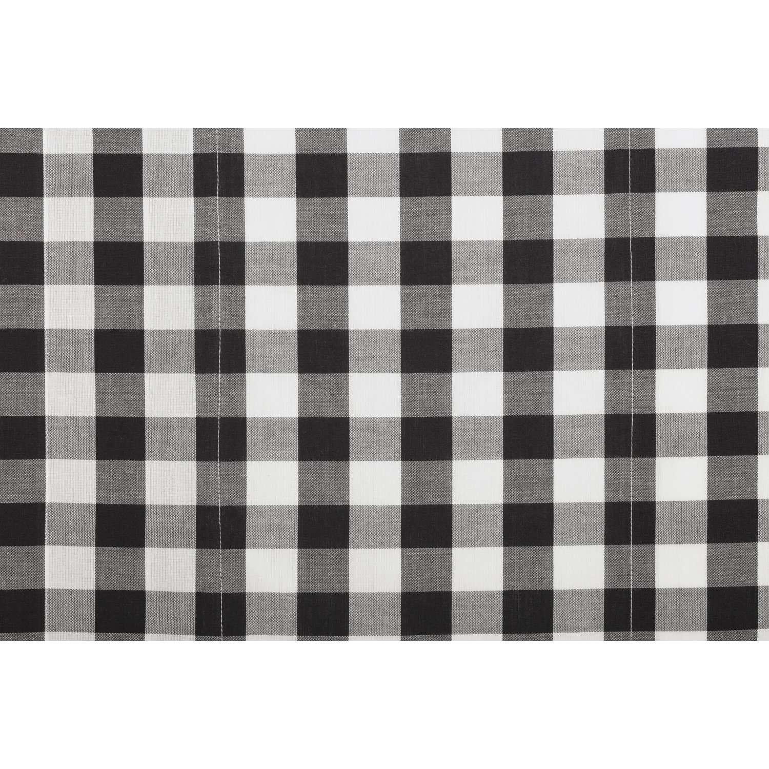 Annie Buffalo Check Valance Curtain Black, Grey, Red, Tan - The Fox Decor