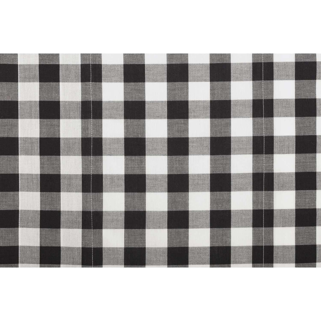 Annie Buffalo Check Valance Curtain Black, Grey, Red, Tan - The Fox Decor