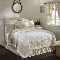 Thumbnail for Annie Buffalo Tan Check Twin Quilt 68Wx86L VHC Brands online