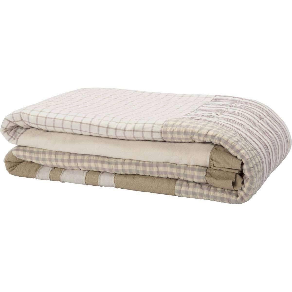 Grace Queen Quilt 90Wx90L VHC Brands folded