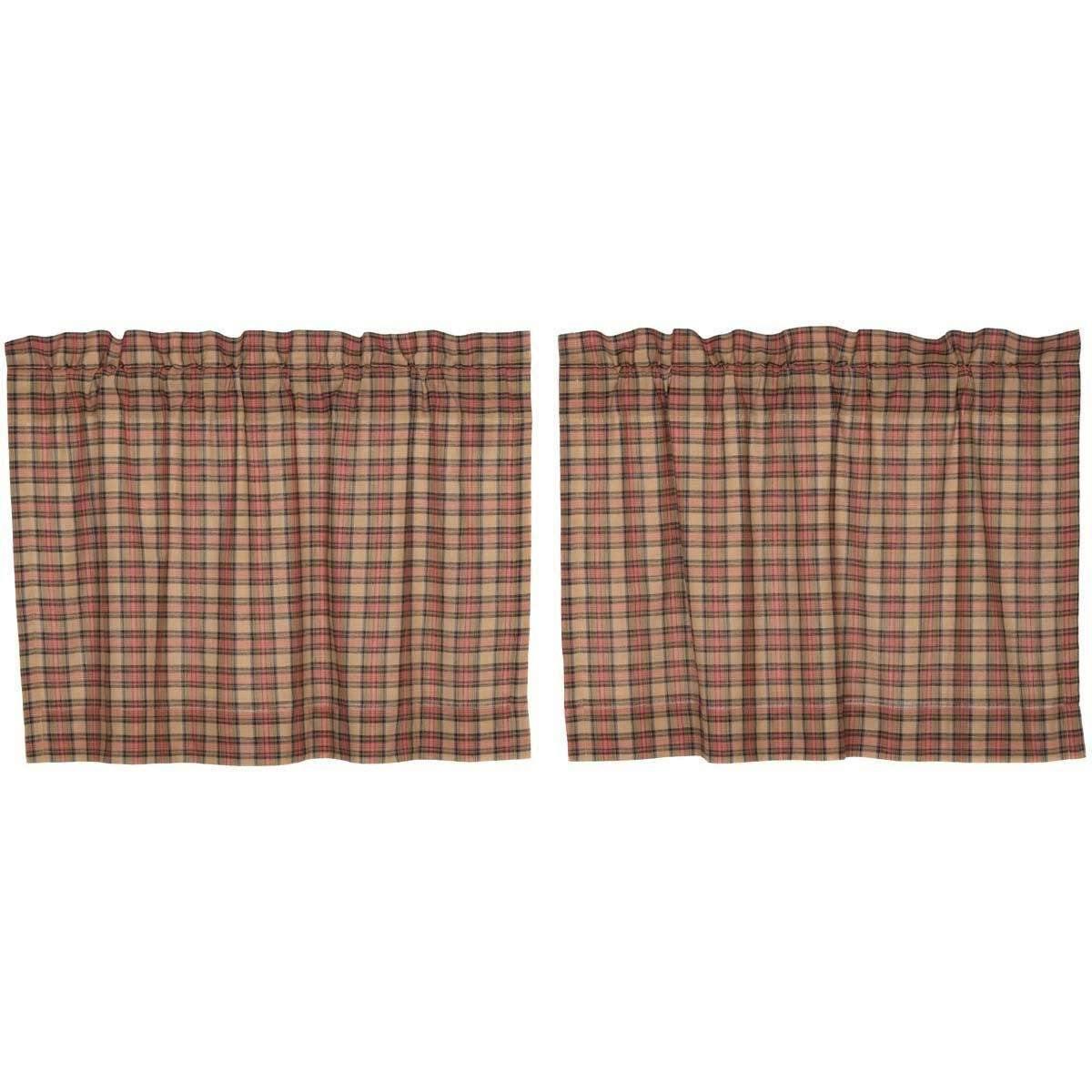 Crosswoods Tier Curtain Set of 2 L24xW36 - The Fox Decor