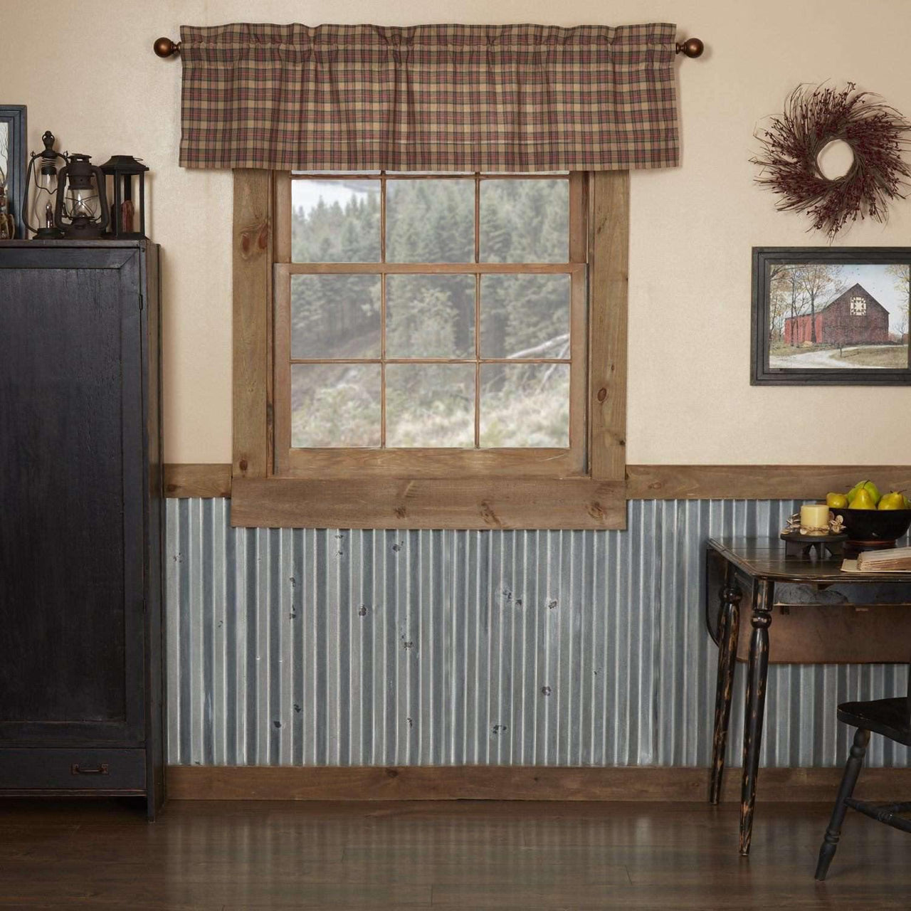 Crosswoods Valance Curtain 16x60 - The Fox Decor
