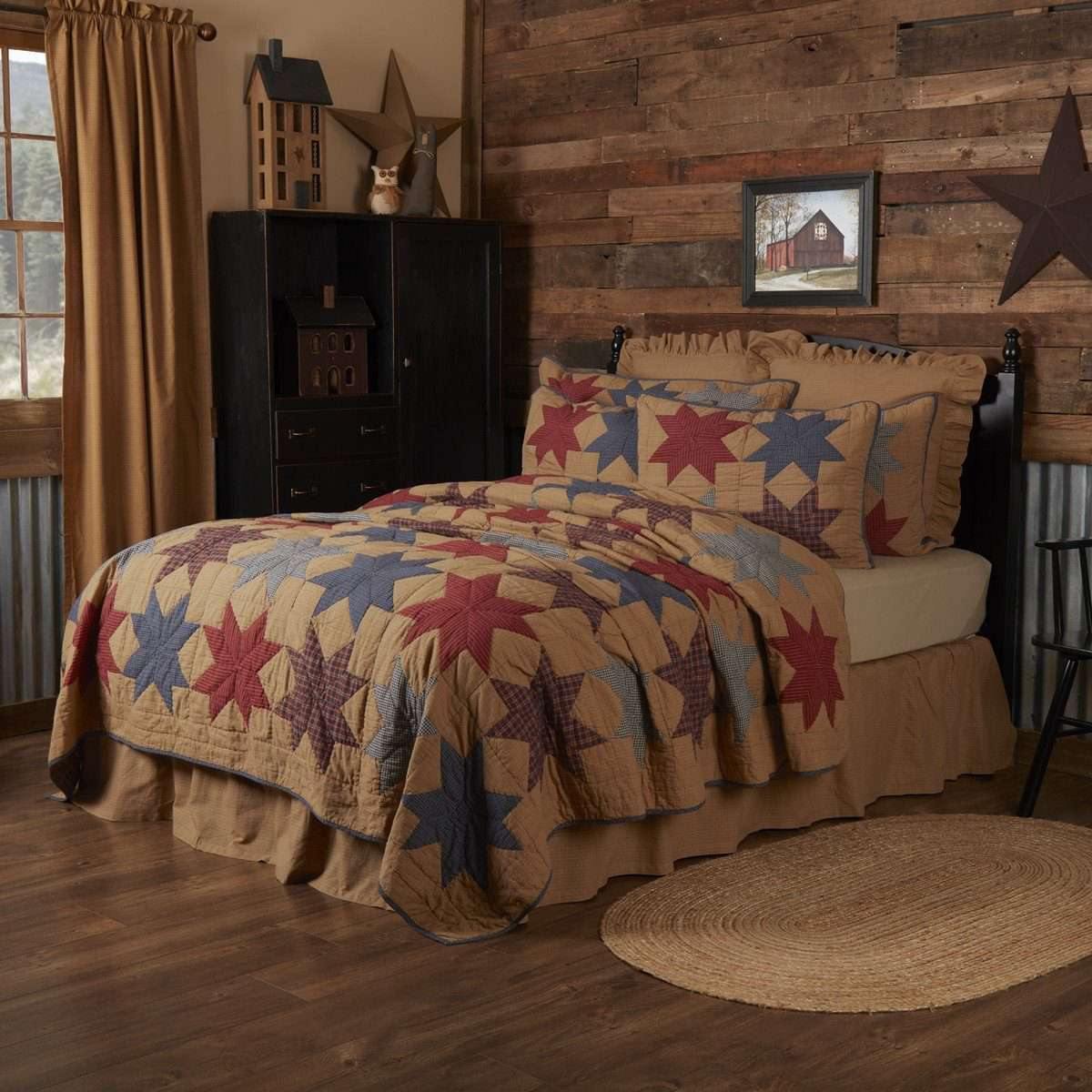 Kindred Star King Quilt 105Wx95L VHC Brands