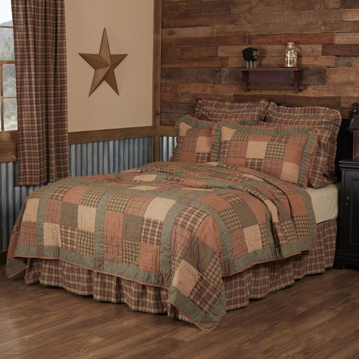 Crosswoods King Quilt 105Wx95L VHC Brands
