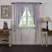 Thumbnail for Annie Buffalo Grey Check Prairie Short Panel Set of 2 63x36x18 VHC Brands - The Fox Decor