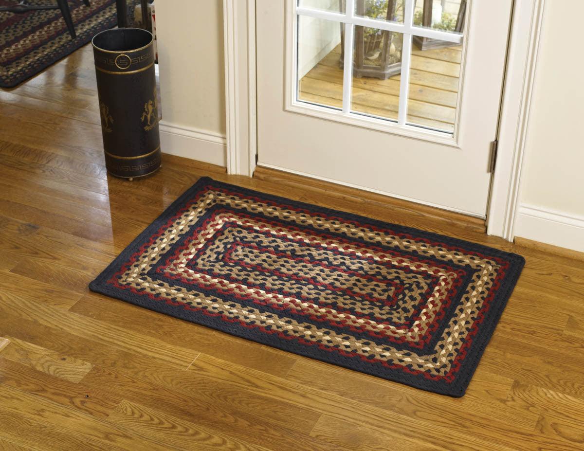 Folk Art Braided Rugs - Rectangle Park Designs - The Fox Decor