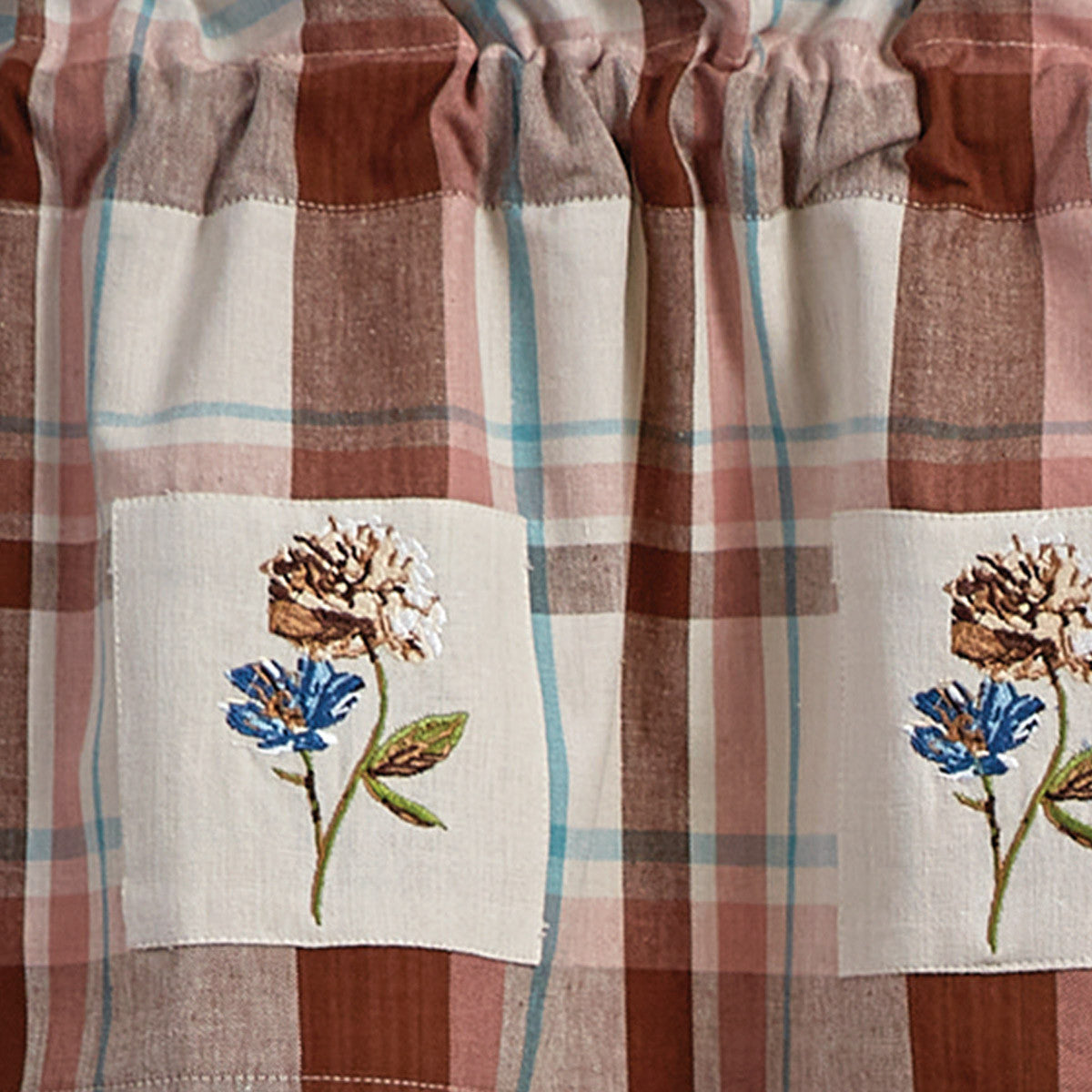 Mountbatten Lined Patch Valance 14" L - Park designs - The Fox Decor