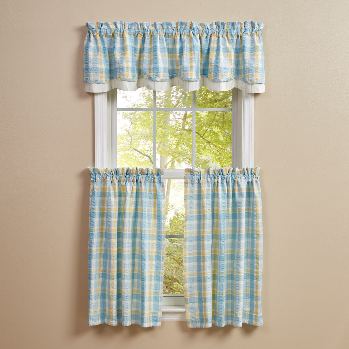Forget Me Not Valance - Lined Layered 72x16 Park Designs