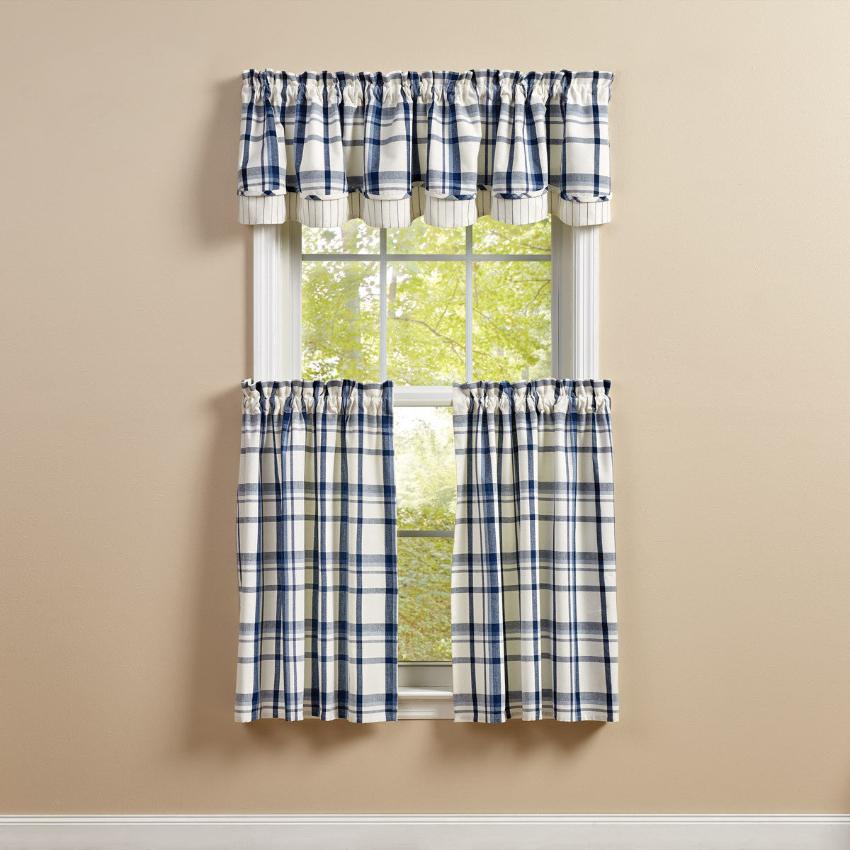 Canton Lined Layered Valance 16" L Park Designs - The Fox Decor
