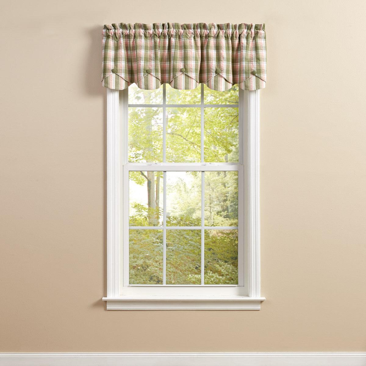 Butterfly Garden Valance - Lined Scalloped 58x15 Park designs