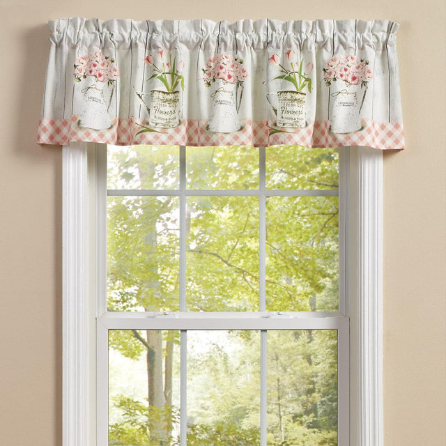 Farmhouse Peonies Valance - 60x14 Park designs - The Fox Decor