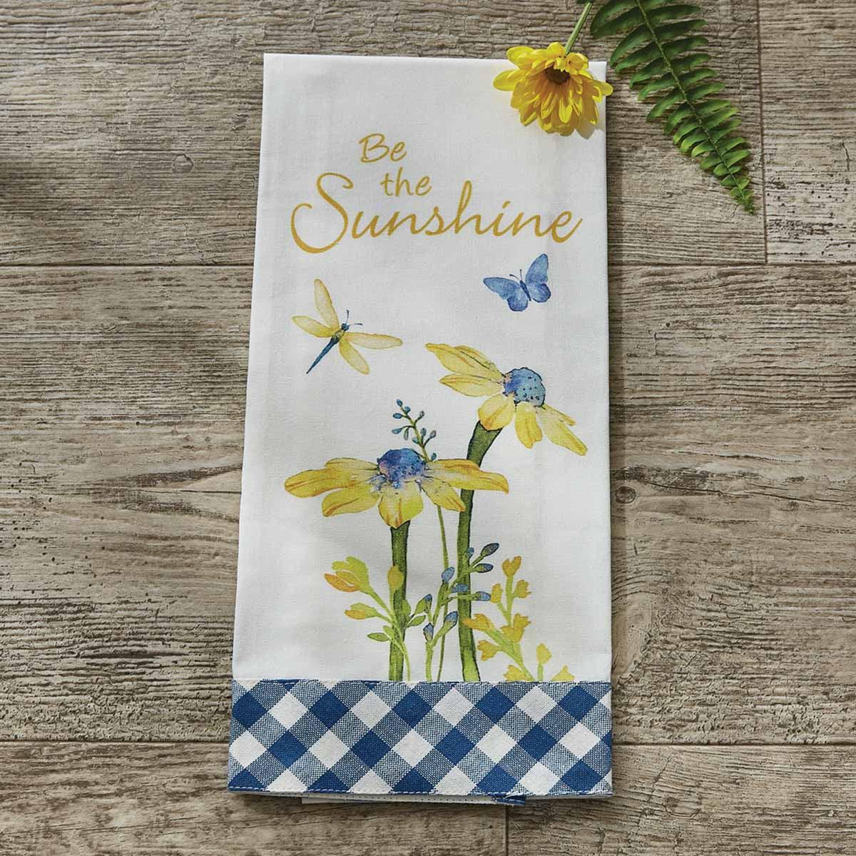 Sunny Day Be The Sunshine Decorative Dishtowels - Set of 2 Park Designs - The Fox Decor