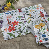 Wildflower Sketchbook Placemats - Set of 6 Park Designs - The Fox Decor