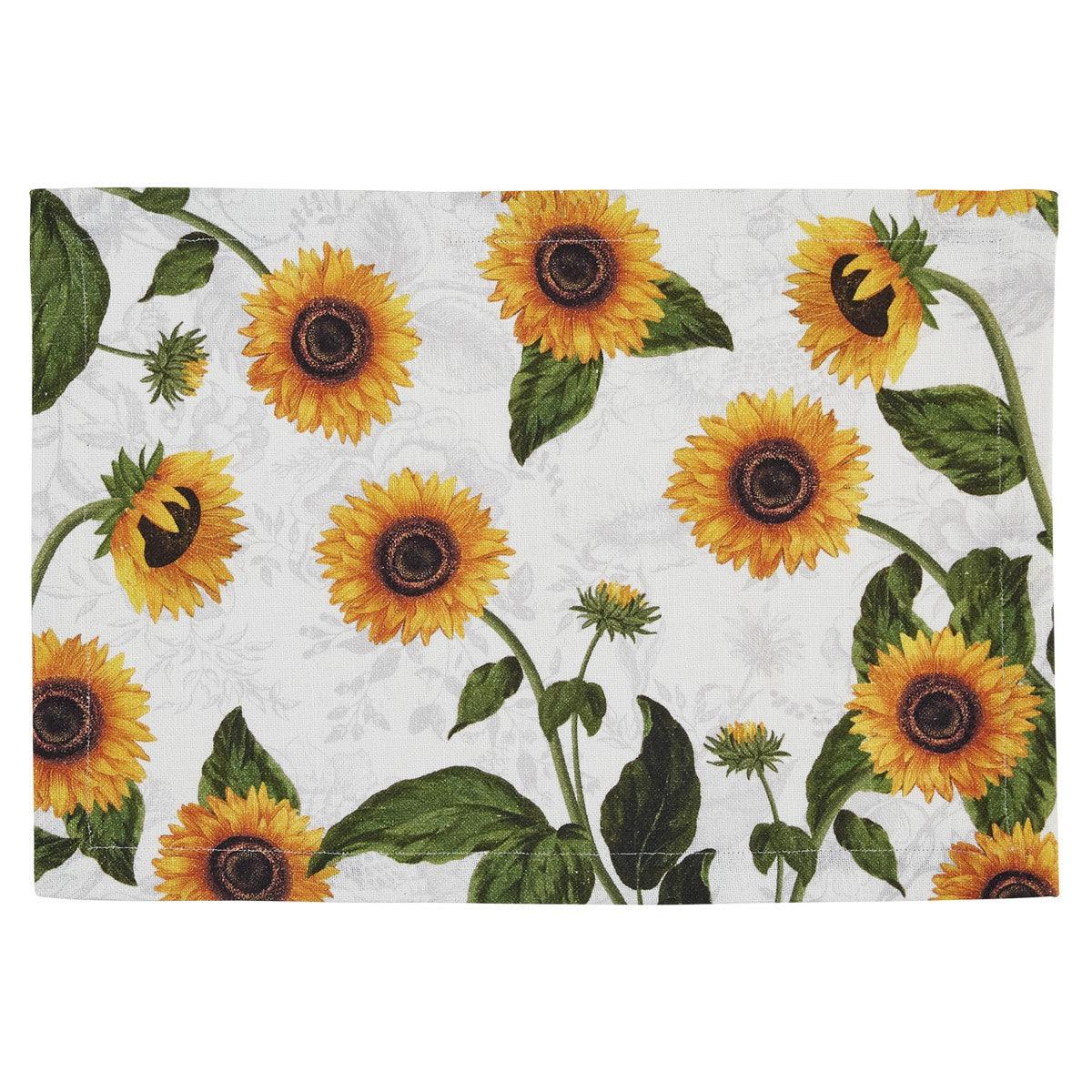 Sunflower Toile Placemats - Set Of 6 Park Designs - The Fox Decor