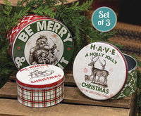 Thumbnail for 3/Set, Be Merry & Bright Canisters General CWI+ 