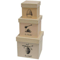 Thumbnail for 3/Set, Bee Joyful Boxes Containers CWI+ 