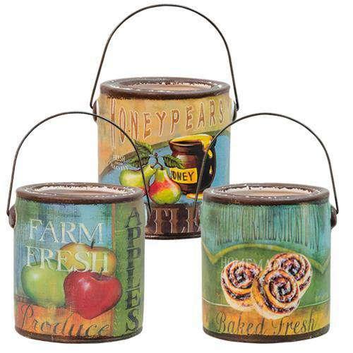 3/Set, Farm Fresh Bucket Candles Jar Candles CWI+ 