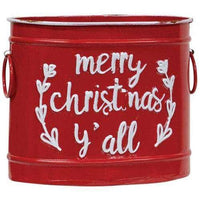 Thumbnail for 3/Set, Merry Christmas Y'all Buckets - The Fox Decor