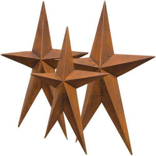 3/Set, Rusty Folk Stars - The Fox Decor