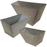 Thumbnail for 3/Set Washed Galvanized Flower Boxes - The Fox Decor