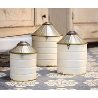 Thumbnail for 3/Set White Silos Buckets & Cans CWI+ 
