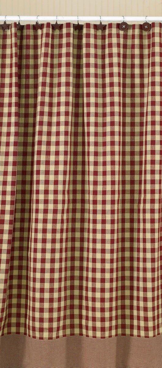 York Shower Curtain - Wine - 72