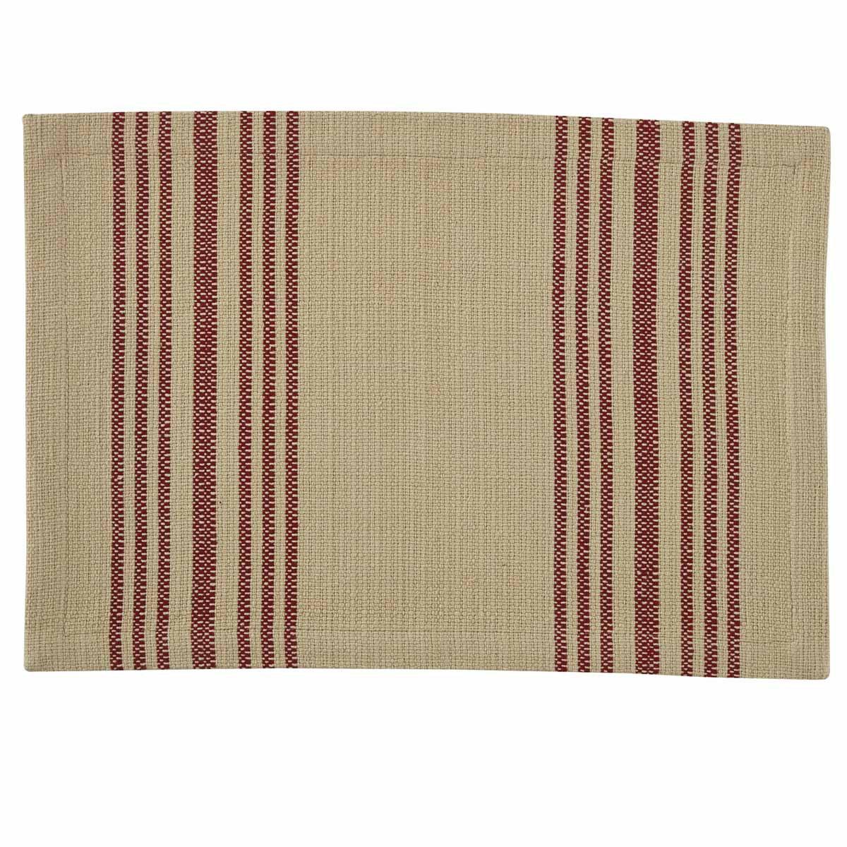 Rustic Stripe Placemats - Set Of 6 Park Designs - The Fox Decor