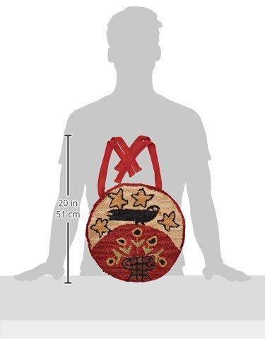 Folk Crow Hooked Chair Pad Park Designs - The Fox Decor
