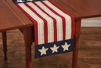 Star Spangled Table Runner - 13x36 Park Designs - The Fox Decor