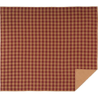 Thumbnail for Burgundy Check Quilt Coverlet VHC Brands king