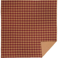 Thumbnail for Burgundy Check Quilt Coverlet VHC Brands queen